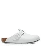 Klapki i japonki męskie - Birkenstock Klapki Boston Pro Le 1025992 Biały - miniaturka - grafika 1