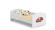 Łóżka dla dzieci i młodzieży - Łóżko dla dziecka, LUK, z barierką, z materacem, 140x70 cm - miniaturka - grafika 1