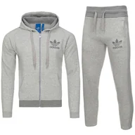 Dresy męskie - Adidas Originals komplet dresowy szary męski oryginał AB7587/AB7581 S - miniaturka - grafika 1