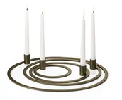 Świeczniki - Świecznik Four Rings, aluminium, Philippi - miniaturka - grafika 1