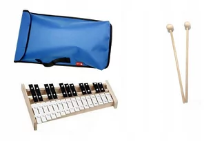 Dzwonki Chromatyczne 27-ton Kaja + 4 pałki + pokrowiec niebieski - Instrumenty perkusyjne - miniaturka - grafika 2