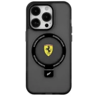Etui i futerały do telefonów - Etui Ferrari Ring Stand 2023 Collection MagSafe na iPhone 15 Plus / 14 Plus - czarne - miniaturka - grafika 1