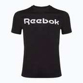 Koszulki męskie - Koszulka męska Reebok Gs Linear Read Tee black/white - miniaturka - grafika 1