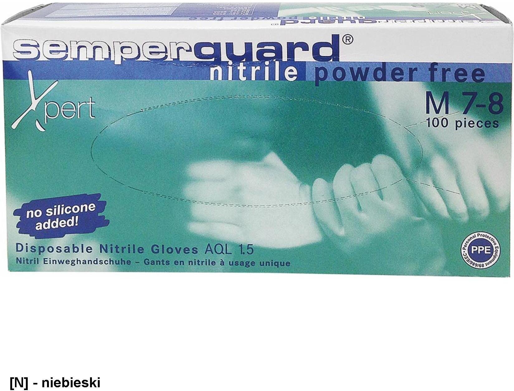 RNIT-SEM-XPERT - Rękawice nitrylowe SEMPERGUARD XPERT - czarny S