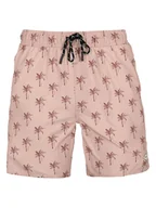 Kąpielówki męskie - Barts Szorty kąpielowe "Bernardou" w kolorze jasnoróżowo-czerwonym - miniaturka - grafika 1