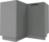 Meble kuchenne - Bergamo Szafka Dolna Narożna D12/90 Szary Mat - miniaturka - grafika 1