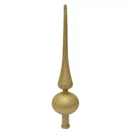 Ozdoby bożonarodzeniowe - Arpex Ozdoba świąteczna szpic choinkowy złoty/srebrny BN7099 - miniaturka - grafika 1