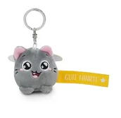 Plecaki - NICI 62054 breloczek do kluczy kot "Gute fahr" 5 cm szary towarzysz do plecaka lub torby, uchwyt na klucze dla małych i dużych 62054 - miniaturka - grafika 1