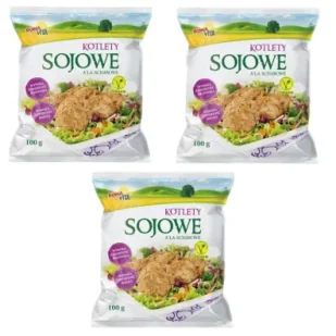 Bona Vita Kotlety sojowe Zestaw 3 x 100 g - Dodatki do ciast w proszku - miniaturka - grafika 1