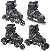 Rolki - Rolki Łyżwy 4w1 Croxer Optima Black 39-42 - miniaturka - grafika 1