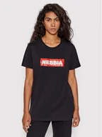 Koszulki i topy damskie - NEBBIA T-Shirt 592 Czarny Regular Fit - miniaturka - grafika 1