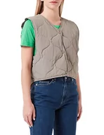 Kurtki damskie - JACK & JONES Jjxx Jxmontana Crisp Vest Sn Quilted kurtka damska, beż, L - miniaturka - grafika 1