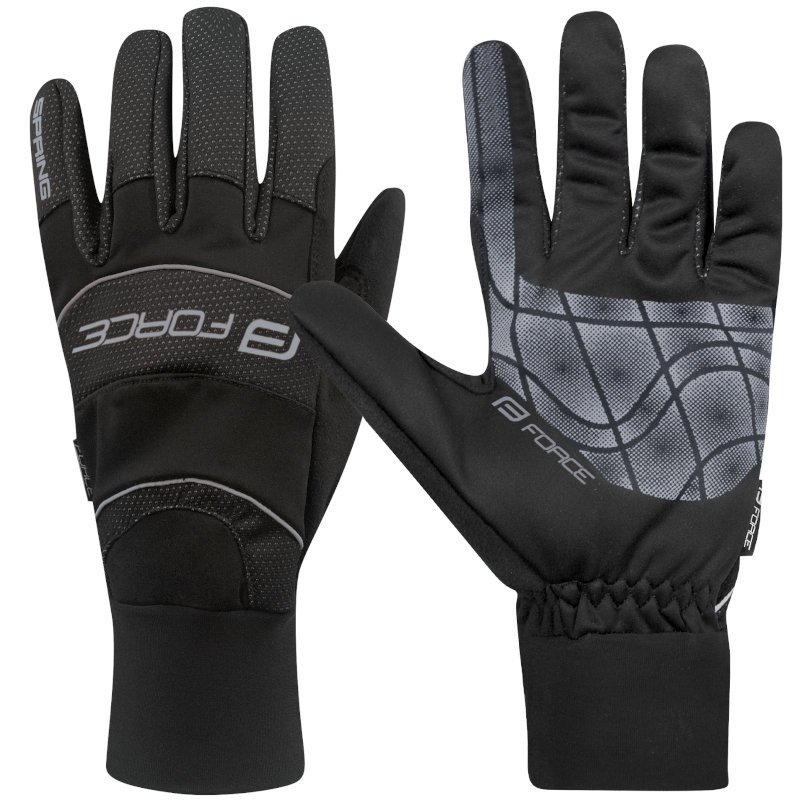 Rękawiczki Rowerowe Długie Jesienne Force Windster Spring 90446-Xxl