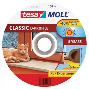 Tesa Uszczelka  profil D brązowa - Klamki - miniaturka - grafika 1