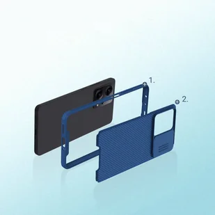 Nillkin CamShield Pro Case etui do Xiaomi Redmi Note 12 Pro / Poco X5 Pro 5G pokrowiec z osłoną na aparat czarne - Etui i futerały do telefonów - miniaturka - grafika 10