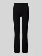 Legginsy - Legginsy o rozkloszowanym kroju z efektem prążkowania model ‘LORRY’ - miniaturka - grafika 1