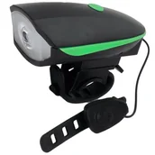 Lampki rowerowe - ESPERANZA Esperanza lampka LED rowerowa na przód z dzwonkiem alfard EOT023 - miniaturka - grafika 1