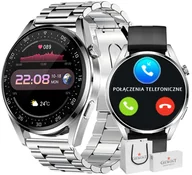 Smartwatch - Giewont Vertex SmartCall GW450-4 Silver/Carbon Silikon - miniaturka - grafika 1