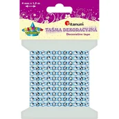 Dekoratorstwo - Titanum Taśma z kryształkami, średnica kryształka 4 mm, długość 1,5 m BŁĘKITNA CRAFT-FUN 363498 6943 - miniaturka - grafika 1