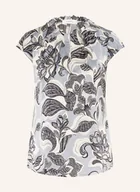 Bluzki damskie - Comma Bluzka Bez Rękawów Z Satyny blau - miniaturka - grafika 1