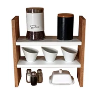 Meble kuchenne - Półka kuchenna na przyprawy dąb craft + biały B0-T09 - miniaturka - grafika 1