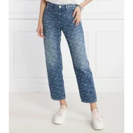Spodnie damskie - Karl Lagerfeld Jeansy karl aop gf | Regular Fit - miniaturka - grafika 1