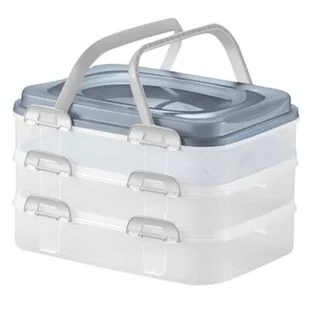 Pojemnik na ciasto Dolce 40 x 30 x 24,3 cm 3 piętra - Pojemniki kuchenne - miniaturka - grafika 1