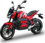 Motocykle - Bili Bike Motocykl elektryczny BILI BIKE EXTREME 6000W, 100Ah,100km/h czerwony - miniaturka - grafika 1