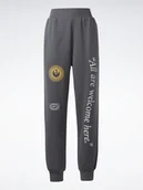 Dresy damskie - Reebok spodnie dresowe damskie ściągacze zielony/szary r. L - miniaturka - grafika 1