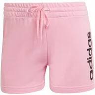 Spodenki damskie - Spodenki damskie adidas Essentials Slim Logo różowe HD1699 XL - miniaturka - grafika 1