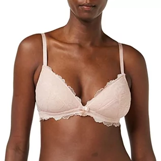 Biustonosze - Emporio Armani Eternal Lace Padded Triangle Biustonosz damski, ró?owy (powder pink), S - grafika 1