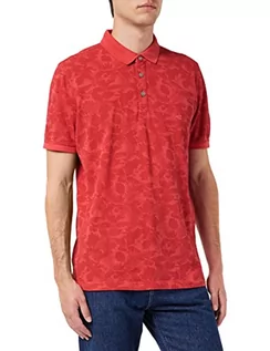 Koszulki męskie - camel active męska koszulka polo, czerwony, M - grafika 1