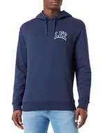 Bluzy męskie - Lee Męska bluza z kapturem, granatowa, rozmiar S, grantowy, S - miniaturka - grafika 1