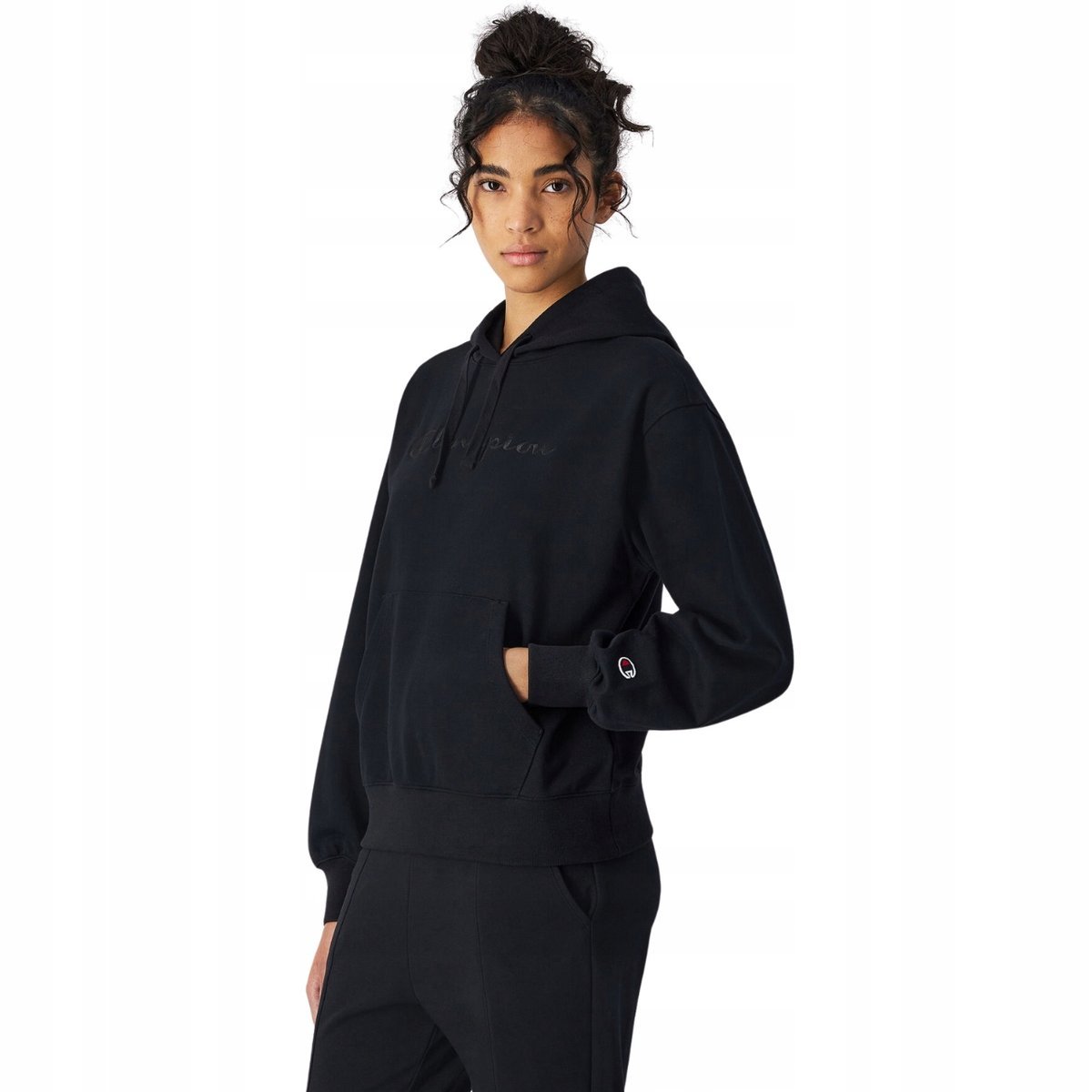 Bluza damska Champion Hooded Sweatshirt czarna 117785 KK001 L