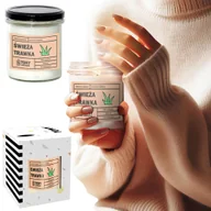 Świece - Świeca sojowa naturalna zapachowa ŚWIEŻA TRAWKA- najlepsza aromatyczna bezpieczna ręcznie robiona w szklanym słoiczku 300ml 50h palenia na prezent u.. - miniaturka - grafika 1