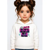 Bluzy dla dziewczynek - BLUZA DZIECIĘCA HUNTRIX SAJA BOYS 122-128 Z KAPTUREM BAWEŁNIANA JAKOŚĆ - miniaturka - grafika 1