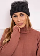Czapki damskie - Czapka damska Kesi Ilona szara uniwersalna - miniaturka - grafika 1
