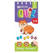 Książki edukacyjne - Magiczny quiz z liskiem. Dotknij i sprawdź! 3-4 lata - miniaturka - grafika 1