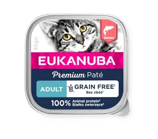 Eukanuba Grain Free Adult Salmon 85g - Mokra karma dla kotów - miniaturka - grafika 1