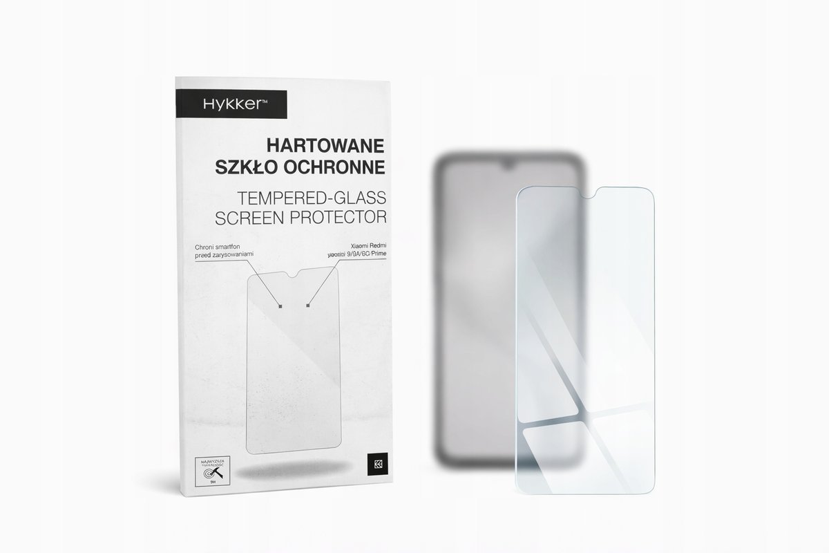Szkło hartowane Hykker Xiaomi Redmi 9/9A/9C/Prime 9H