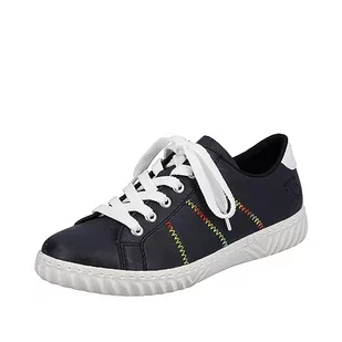 Rieker Damskie sneakersy N0910, niebieski, 42 EU - Sneakersy damskie - miniaturka - grafika 1