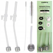 Zestawy naczyń dla dzieci - CASNO Zestaw 2x Silikonowa Słomka + Szczoteczka Do Butelki Baby DIZZY - miniaturka - grafika 1