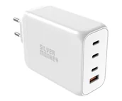 Ładowarki do telefonów - Silver Monkey Ładowarka sieciowa GaN 200W USB-C PD + USB 3.0 QC W - miniaturka - grafika 1