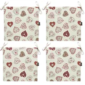 Poduszki na krzesła - Zestaw Poduszek Na Krzesło Daria 40 494 (4 Szt.) - miniaturka - grafika 1