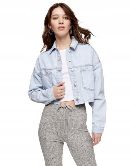 TOPSHOP KURTKA JEANSOWA NIEBIESKA DAMSKA 36 1RRH