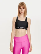Bielizna sportowa damska - Under Armour Biustonosz sportowy Crossback Mid Bra 1361034 Czarny - miniaturka - grafika 1