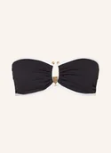 Stroje kąpielowe - Seafolly Góra Od Bikini Bandeau Beach Bound schwarz - SEAFOLLY - miniaturka - grafika 1