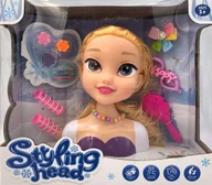 Zabawy w naśladowanie dorosłych - Głowa lalki do czesania stylizacji mały fryzjer zestaw akcesoria - miniaturka - grafika 1