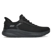Sneakersy męskie - Obuwie sportowe Skechers SLIP INS BOBS SPORT SQUAD 118303 BBK_ - miniaturka - grafika 1
