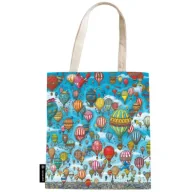 Torby i wózki na zakupy - Pierre the Maze Detective Torba płócienna Balloon Festival Sunset Ride - miniaturka - grafika 1